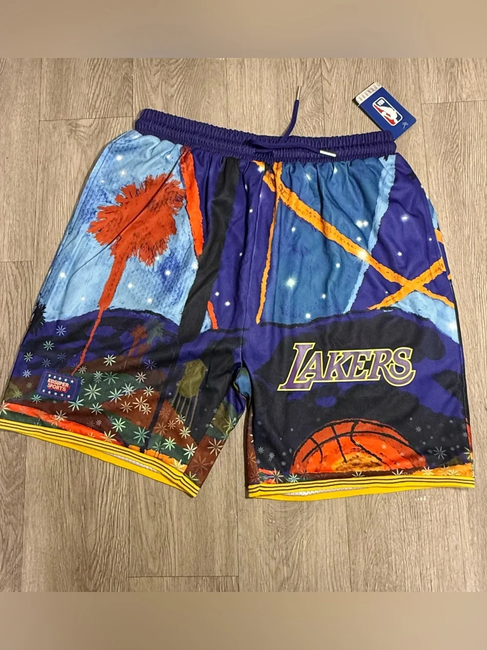 New NBA & KidSuper Studios by Fanatics Purple Los Angeles Lakers Hometown Men L